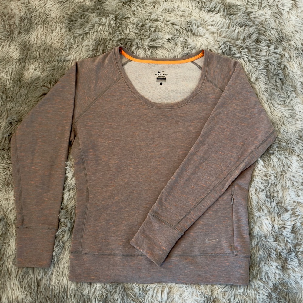 NIKE Dri-Fit wide neck sweatshirt size small